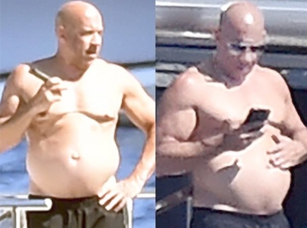 Crónica / Vin Diesel se dejó ver con feroz panza
