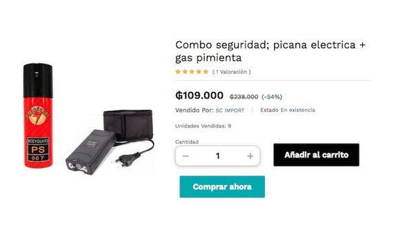 Crónica / OLA DE INSEGURIDAD. Aumenta venta de gas pimienta y picanas