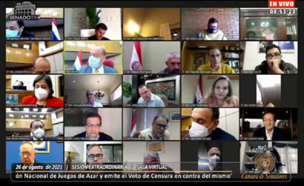 Voto de Censura al presidente de Conajzar en agenda del Senado para este jueves