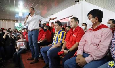 Fuerte respaldo del vicepresidente al candidato a concejal Iván Velázquez en Luque •