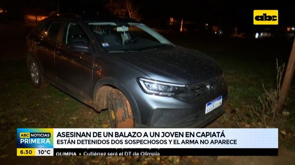 Asesinan de un balazo a un joven en Capiatá - ABC Noticias - ABC Color