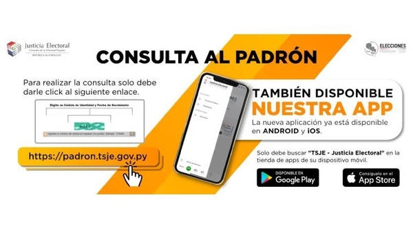 Diario HOY | Municipales 2021: padrón se encuentra disponible vía web y en apps para celulares