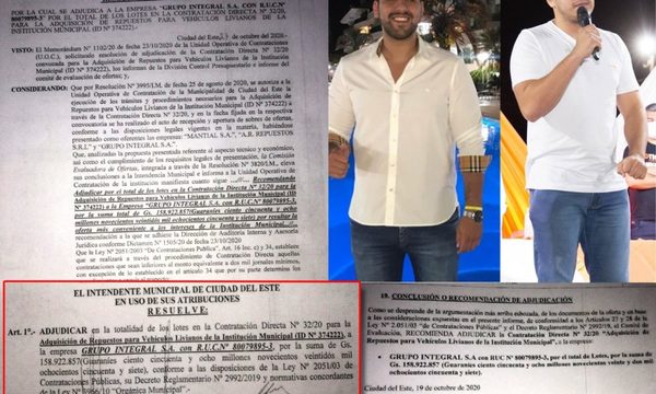 Prieto se confabuló con hijo de Elio Cabral para feroz negociado en compra de repuestos para vehículos