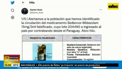 Paraguay contrabandea midazolam falso a Bolivia - Nacionales - ABC Color
