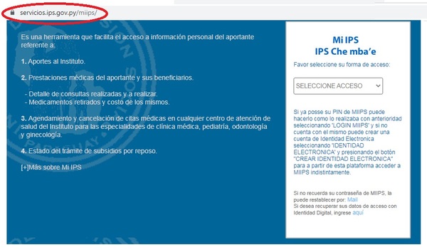 Reactivan portal MI IPS para agendamientos de citas vía web