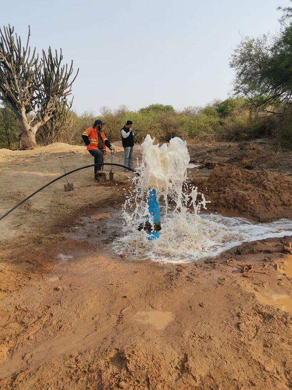 Obras de rehabilitación de la Transchaco incluyen sistema de pozos artesianos para abastecimiento de agua | .::Agencia IP::.