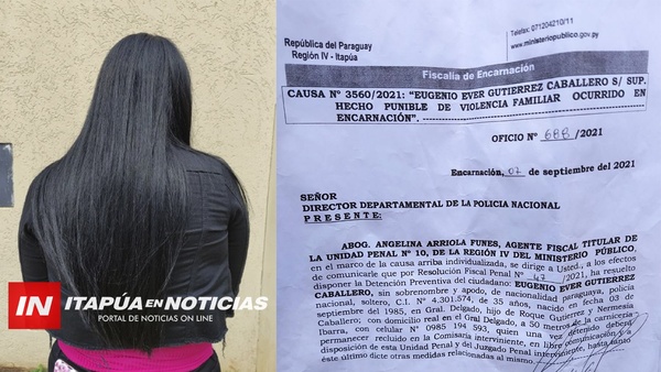 MUJER PIDE QUE CAPTUREN A POLICÍA DENUNCIADO POR VIOLENCIA.