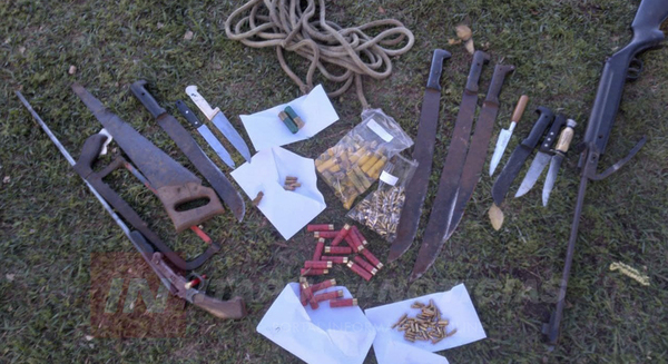 TRAS ALLANAMIENTOS LOGRAN INCAUTAR VARIAS ARMAS DE FUEGO.