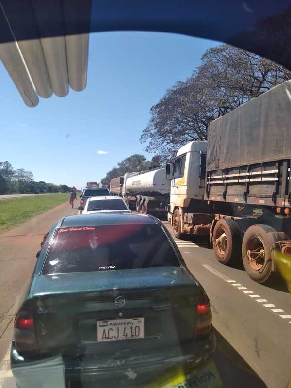 Manifestantes liberaron tramo rutero que fue cerrado entre O´leary y José Domingo Ocampos - Megacadena — Últimas Noticias de Paraguay