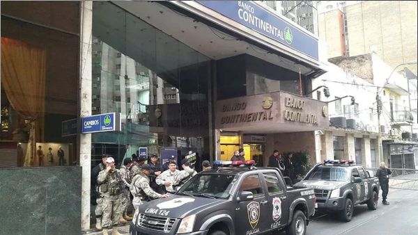 Condenado a cuatro años por intento de robo al Banco Continental