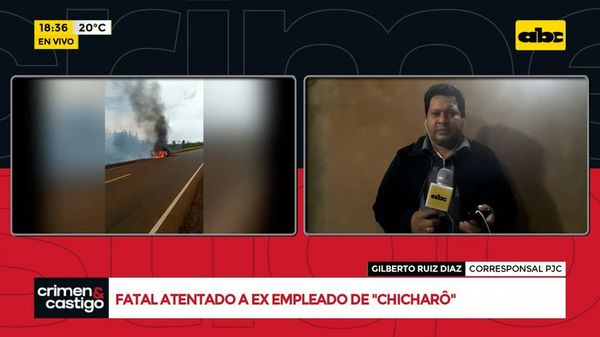 Fatal atentado a exempleado de “Chicharõ” - Crimen y castigo - ABC Color