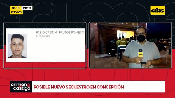 Posible nuevo secuestro en Concepción - Crimen y castigo - ABC Color