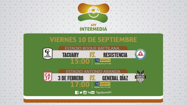 Duelo de aspirantes al ascenso, por la Intermedia
