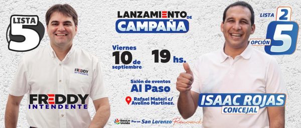 Isaac Rojas apunta a ocupar una banca en la Junta Municipal y hoy lanza candidatura » San Lorenzo PY