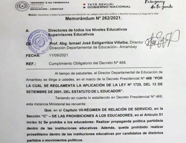 Prohíben a liberales hacer proselitismo político con merienda escolar en escuelas publicas
