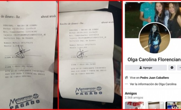 Mujer rehúsa devolver giro de G. 5.000.000 recibido por equivocación
