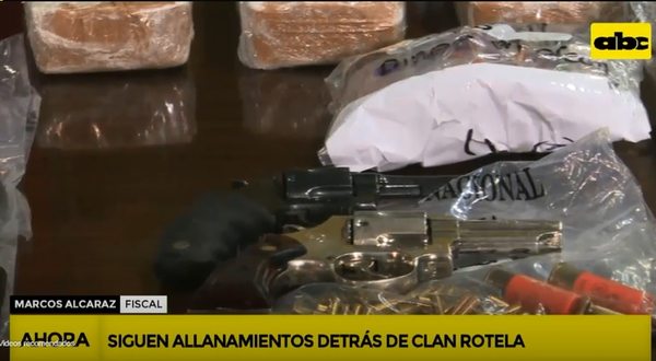Policía desbarata estructura de clan Rotela y apunta que las drogas originan ola de inseguridad  - Nacionales - ABC Color