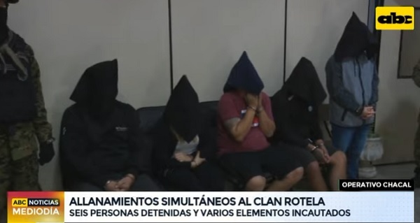 Detienen a seis personas ligadas al Clan Rotela