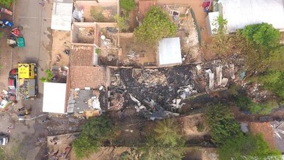 Crónica / SE SALVÓ DEL FUEGO. Embarazada contó cómo protegió a su bebé