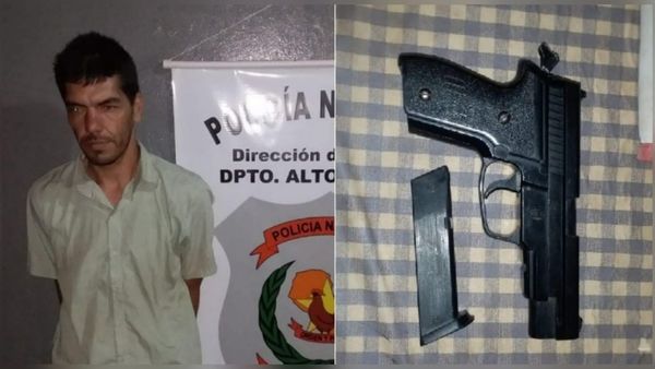 Apuntó con pistola de juguete a su hermano y quedó preso