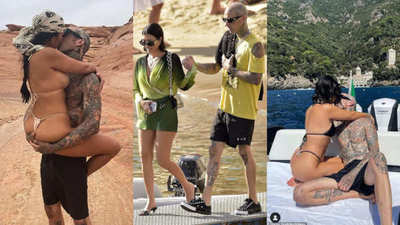 Kourtney Kardashian y Travis Barker desatados: Captados en candente escena en un bote (Foto)