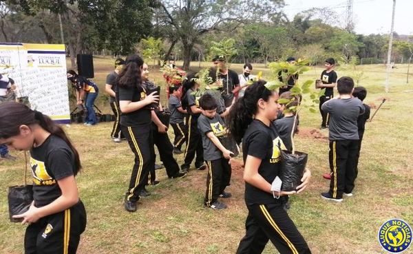 “Luque Verde”: Arborizan predio de Cooperativa Luque con 100 plantas nativas •