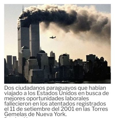 Los dos paraguayos fallecidos hace 20 años en los atentados contra las Torres Gemelas