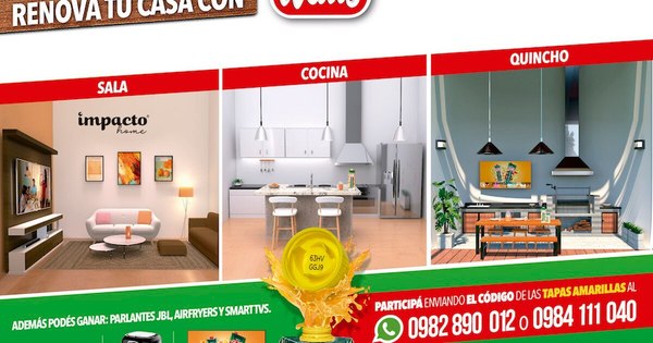 La Nación / Las tapas amarillas de bebidas Watt’s te renuevan la casa