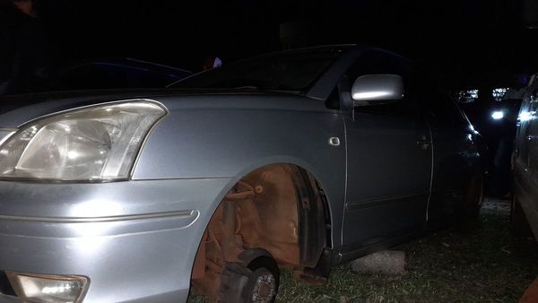Participó de festejo colorado y le robaron hasta las ruedas