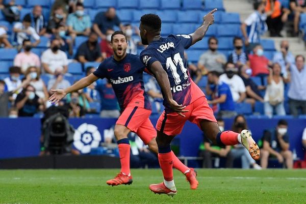El Atlético de Madrid gana al Espanyol en el descuento - Fútbol - ABC Color