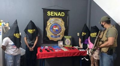 Detienen a cinco personas por distribución de drogas en Encarnación