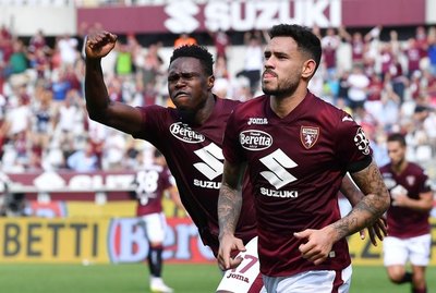 Antonio Sanabria marca en la goleada del Torino en la Serie A