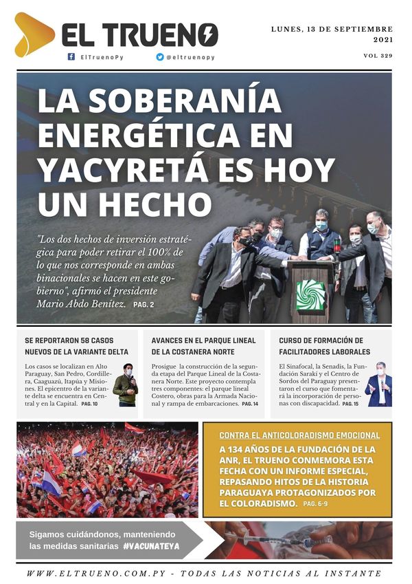 E-paper 13 de septiembre 2021 - El Trueno