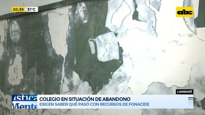 Colegio de Lambaré, en situación de abandono - Periodísticamente - ABC Color