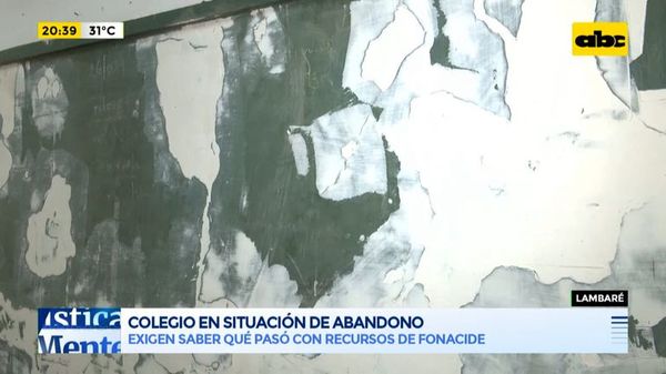 Colegio de Lambaré, en situación de abandono - Periodísticamente - ABC Color