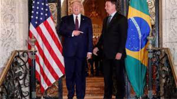«Amo al presidente de Brasil, trabaja duro», declaró Trump