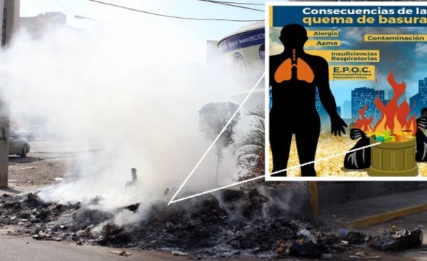 Alergista de CDE preocupado por quema de basuras y mucho humo