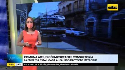 Comuna asuncena adjudicó importante consultoría a empresa ligada al fallido proyecto metrobús - ABC Noticias - ABC Color