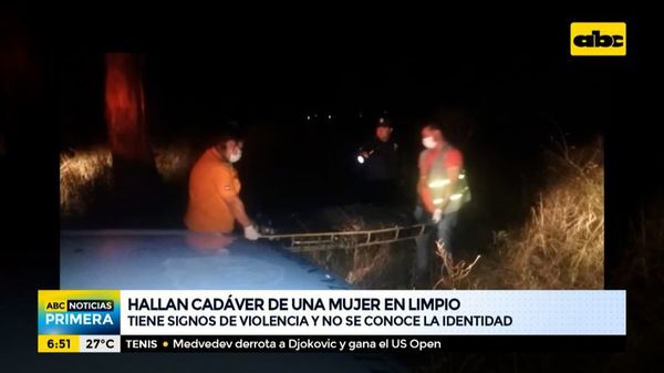 Hallan cadáver de una mujer en Limpio - ABC Noticias - ABC Color