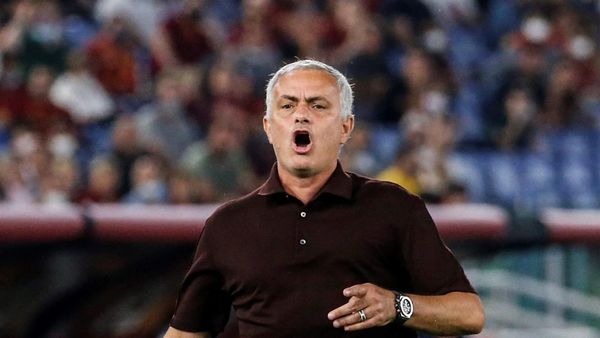 José Mourinho, feliz como un niño en Roma