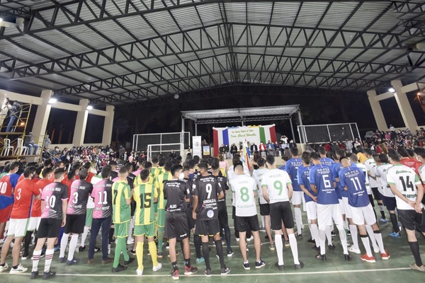 INICIÓ EL PRIMER CAMPEONATO DE FUTSAL DE GRAL. ARTIGAS, HOMENAJE AL ABG. JUAN ALBERTO SCHMALKO, GOBERNADOR DE ITAPÚA