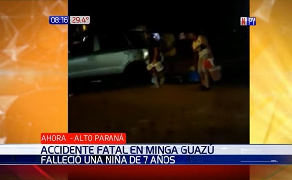 Identifican a responsables de muerte de niña en accidente