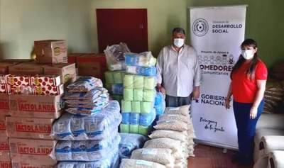 Organizaciones de ollas populares de Caazapá reciben alimentos - Noticiero Paraguay