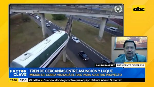 Tren de cercanías entre Asunción y Luque - Factor Clave - ABC Color