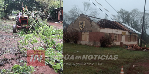 TEMPORAL CAUSÓ DESTROZOS EN FEDERICO CHÁVEZ – CAPITÁN MIRANDA.
