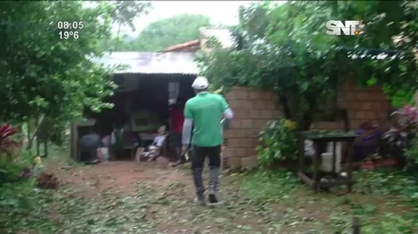 Granizo causó destrozos en San Antonio - SNT