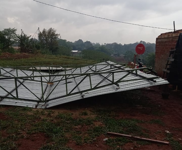 Temporal causa destrozos y deja lesionados en Alto Paraná