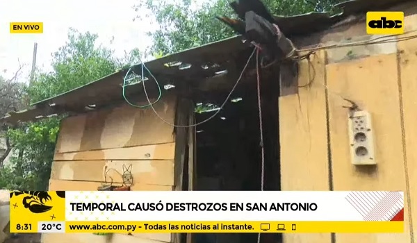 Damnificados por temporal en San Antonio urgen asistencia