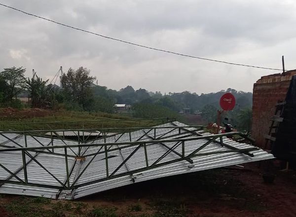 Un herido, destrozos y cortes de energía eléctrica a causa del temporal en el Este - ABC en el Este - ABC Color