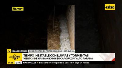Vientos alcanzaron los 91 km/h en Caaguazú y Alto Paraná, dicen desde Meteorología - A la gran 730 - ABC Color
